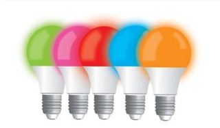 لامپ حبابی 9وات رنگی LED زیبانور کارتن 100عددی